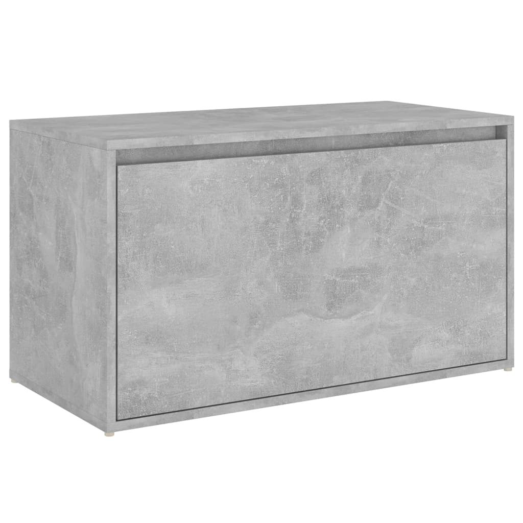 Banc d'entrée 80x40x45 cm Gris béton Bois d'ingénierie Bancs coffres vidaXL   