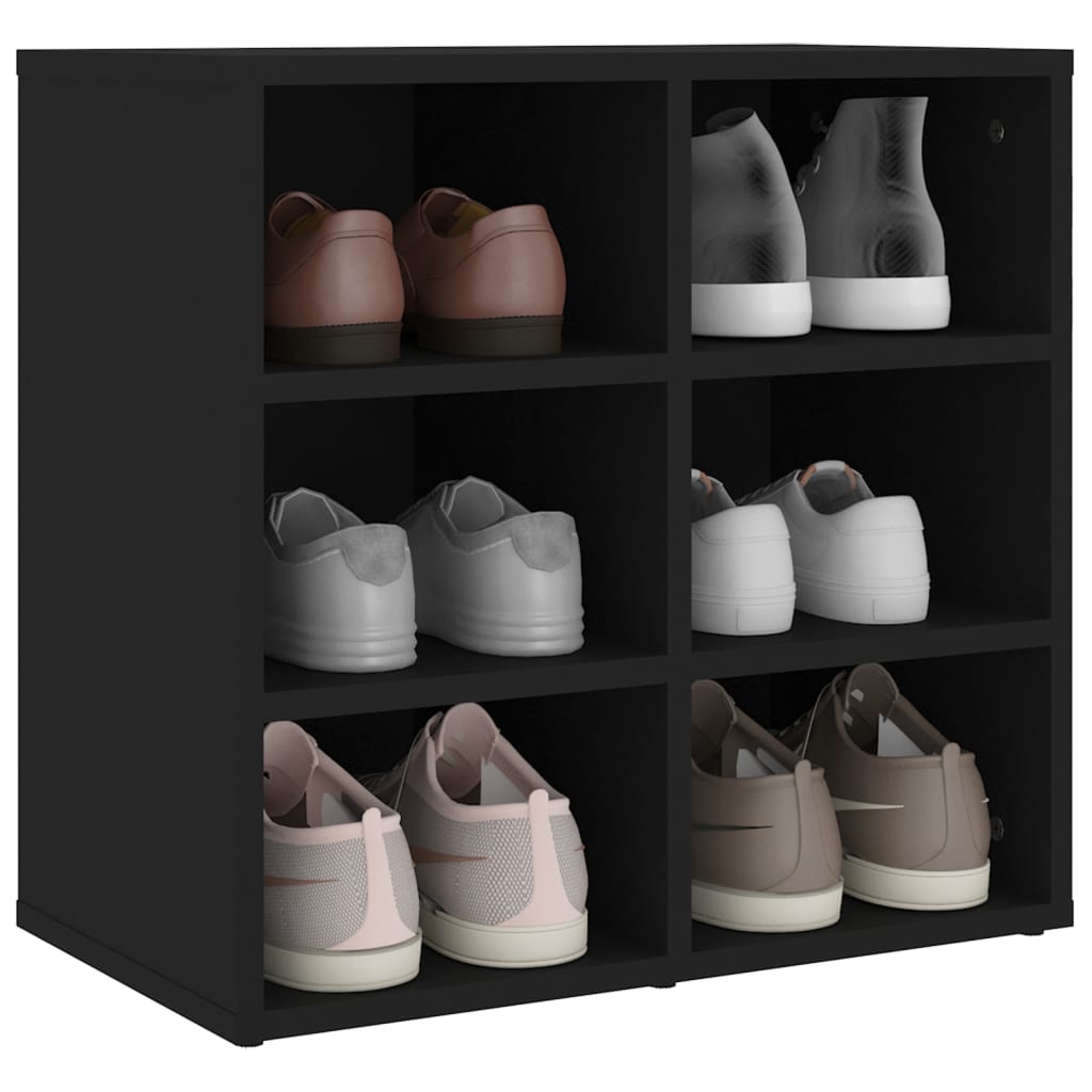 Armoire à chaussures noir 52,5x30x50 cm Armoires & meubles de rangement vidaXL