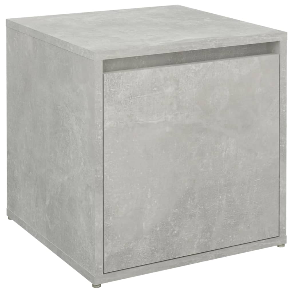 Tiroir boîte Gris béton 40,5x40x40 cm Bois d'ingénierie Commodes vidaXL