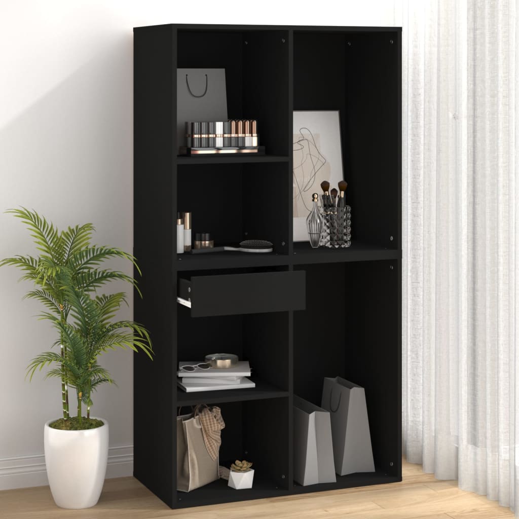 Armoire à cosmétiques noir 80x40x75 cm bois d'ingénierie Armoires & meubles de rangement vidaXL