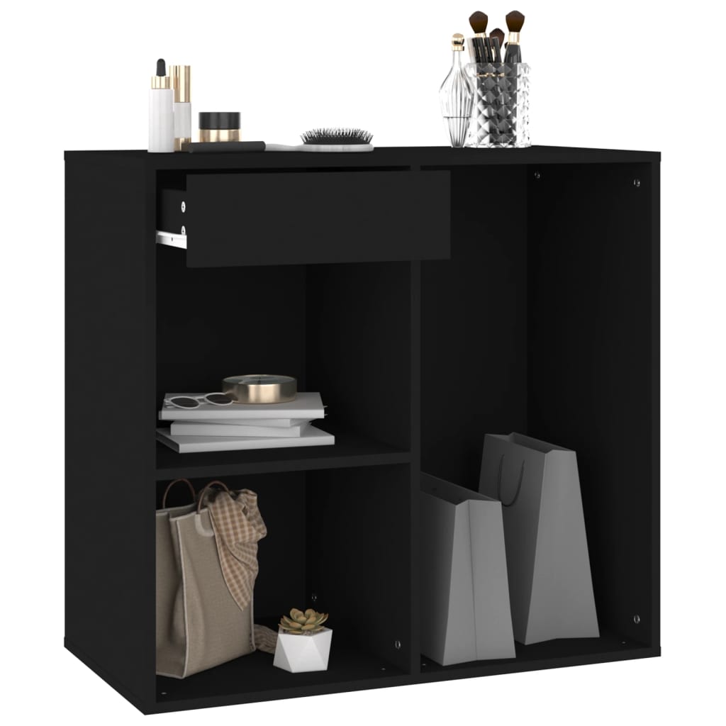 Armoire à cosmétiques noir 80x40x75 cm bois d'ingénierie Armoires & meubles de rangement vidaXL