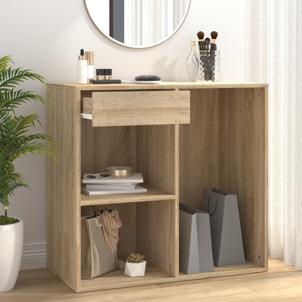 Armoire cosmétique Chêne sonoma 80x40x75 cm Bois d'ingénierie Armoires & meubles de rangement vidaXL