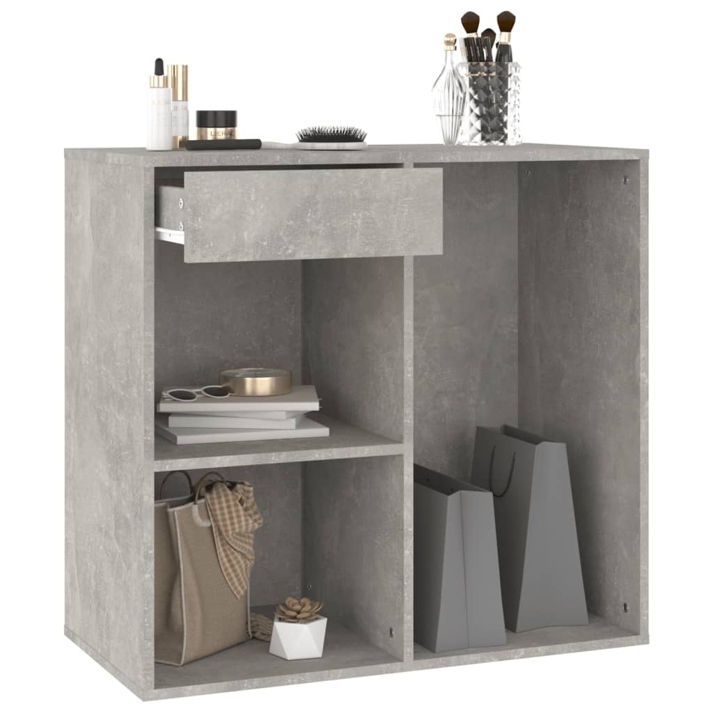 Armoire à cosmétiques Gris béton 80x40x75 cm Bois d'ingénierie Armoires & meubles de rangement vidaXL