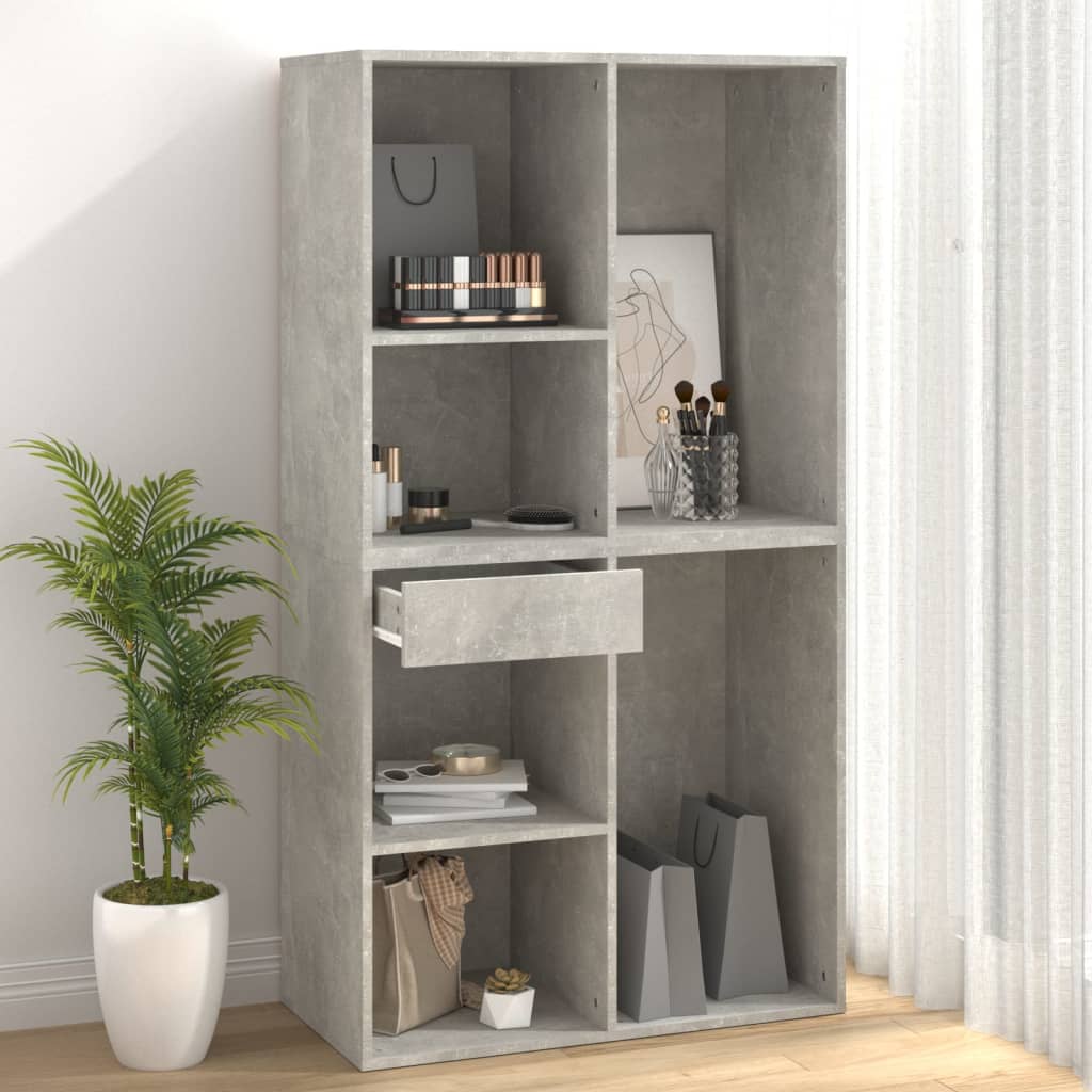 Armoire à cosmétiques Gris béton 80x40x75 cm Bois d'ingénierie Armoires & meubles de rangement vidaXL