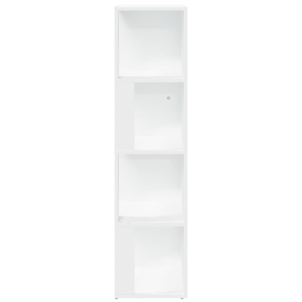 Armoire d'angle Blanc 33x33x132 cm Bois d’ingénierie Casiers & armoires de rangement vidaXL   