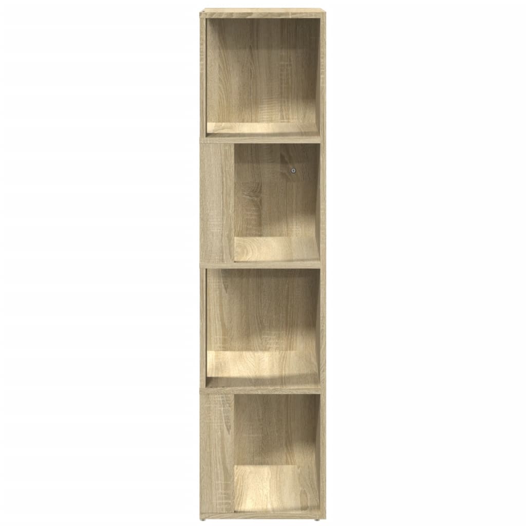 Armoire d'angle Chêne sonoma 33x33x132 cm Bois d’ingénierie Casiers & armoires de rangement vidaXL   