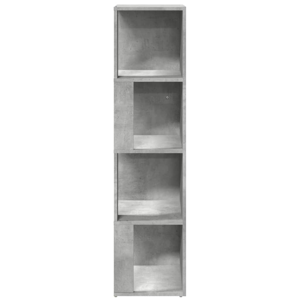 Armoire d'angle Gris béton 33x33x132 cm Bois d’ingénierie Casiers & armoires de rangement vidaXL   