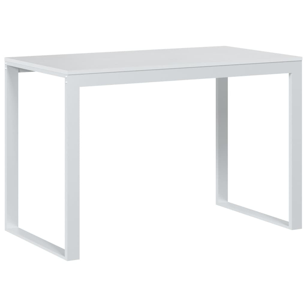 Bureau d'ordinateur Blanc 110x60x73 cm Aggloméré Bureaux vidaXL   