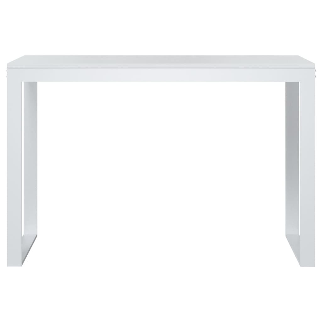 Bureau d'ordinateur Blanc 110x60x73 cm Aggloméré Bureaux vidaXL   