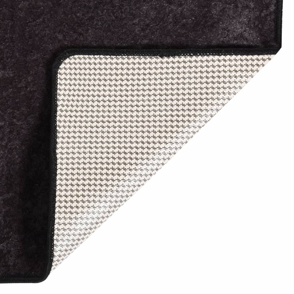 Tapis lavable antidérapant 80x150 cm Anthracite Tapis vidaXL   