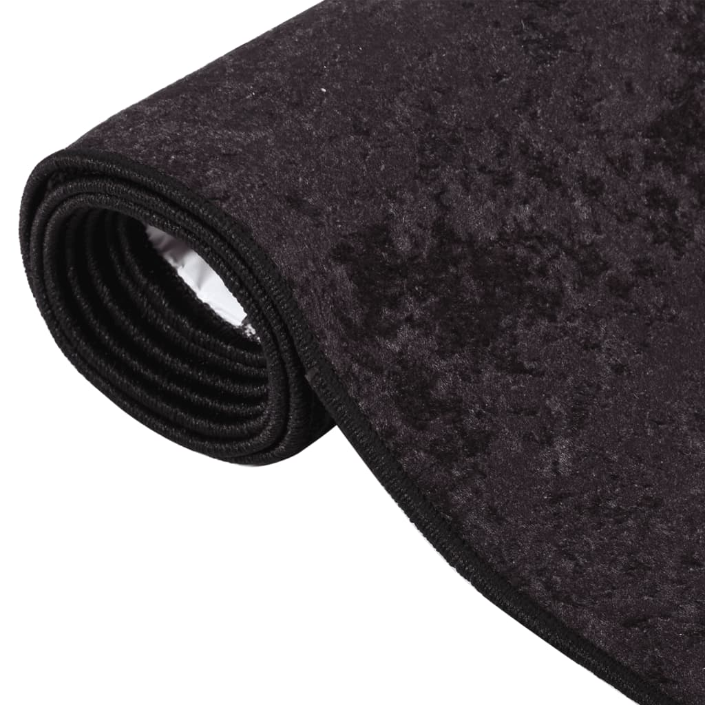 Tapis lavable antidérapant 80x150 cm Anthracite Tapis vidaXL   