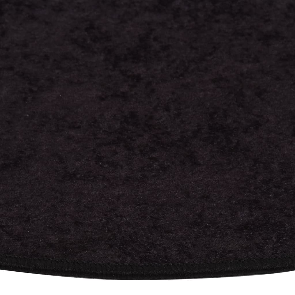 Tapis lavable antidérapant φ120 cm Anthracite Tapis vidaXL   