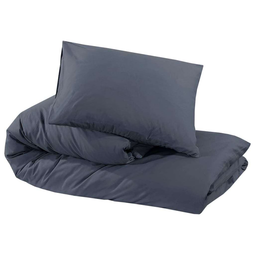 Ensemble de housse de couette Anthracite 260x240 cm Microfibre Housses de couette vidaXL   