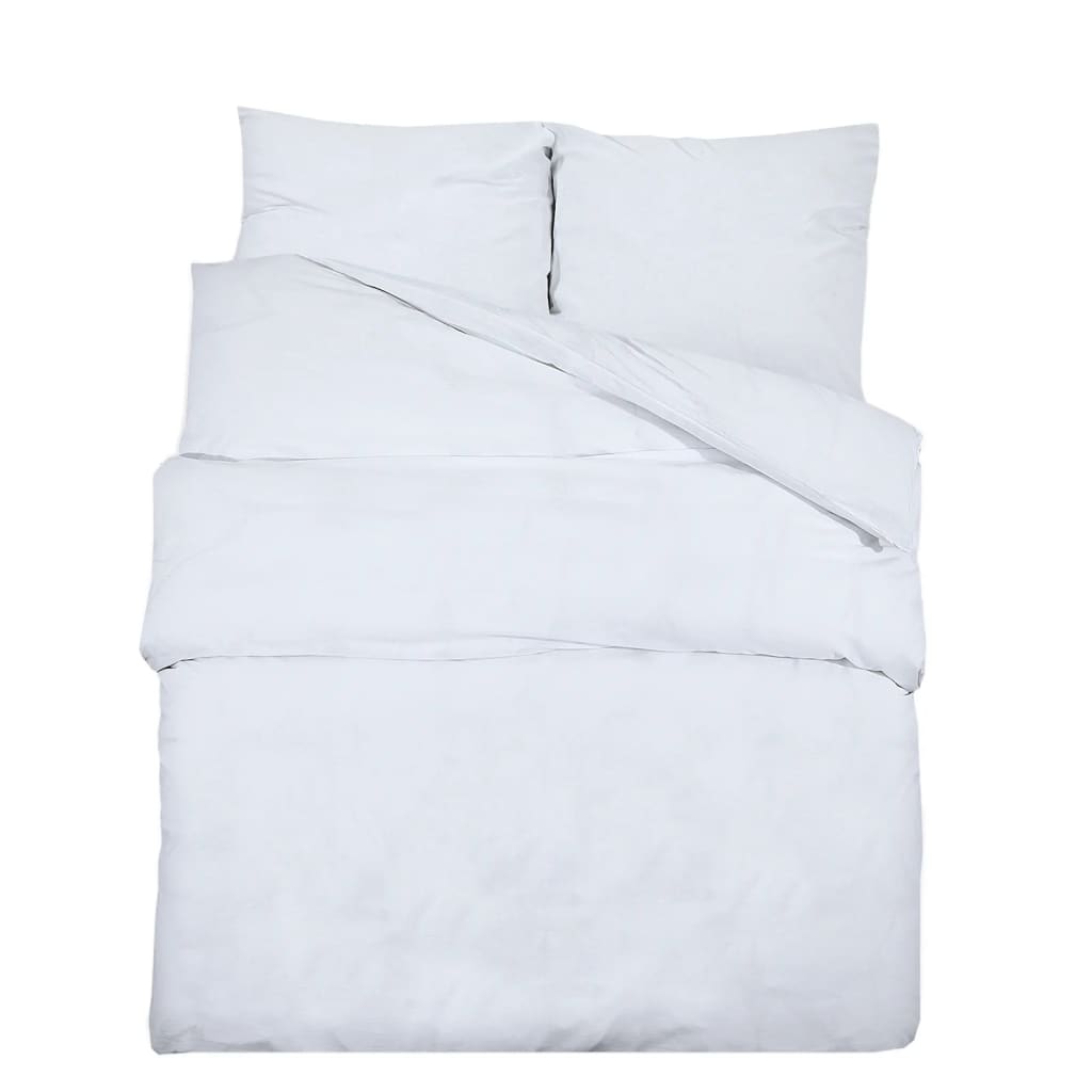 Ensemble de housse de couette Blanc 140x200 cm Coton Housses de couette vidaXL