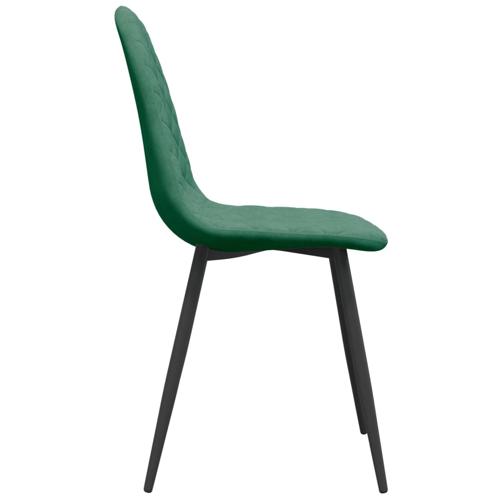 Chaises à manger lot de 6 vert foncé velours Chaises de cuisine vidaXL   