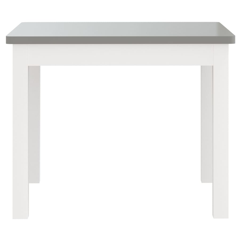 Ensemble de table et chaises enfants 3 pcs Blanc et gris MDF - Xios Store SNC