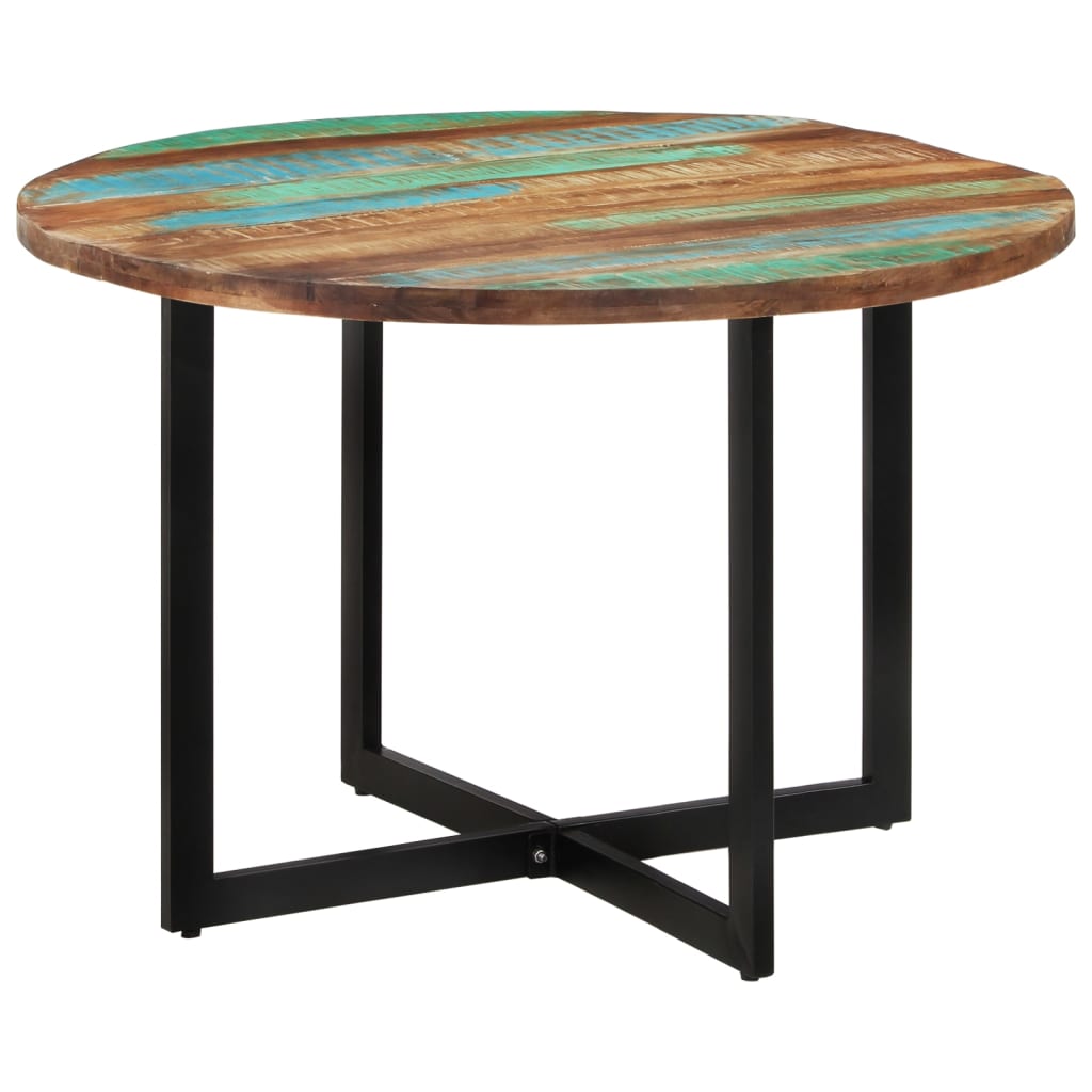 Table à manger 110x75 cm Bois massif de récupération - Xios Store SNC