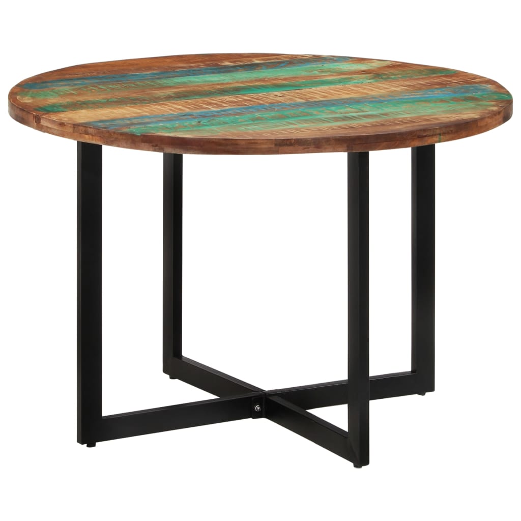 Table à manger 110x75 cm Bois massif de récupération - Xios Store SNC