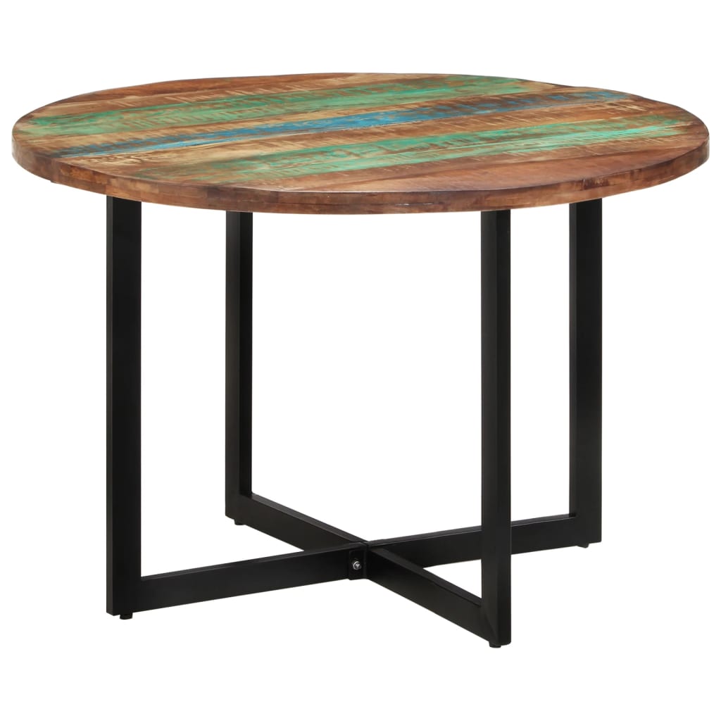 Table à manger 110x75 cm Bois massif de récupération - Xios Store SNC