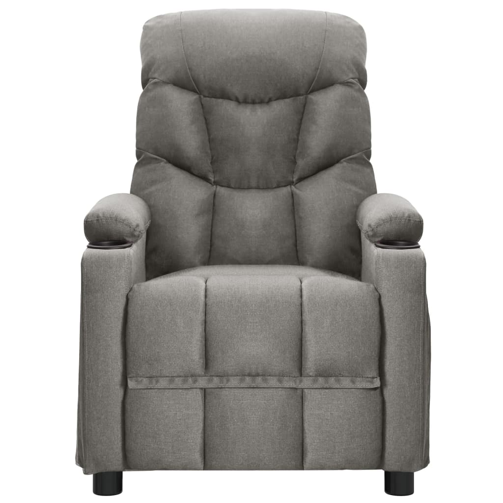 Fauteuil de massage Gris clair Tissu Fauteuils électriques vidaXL   