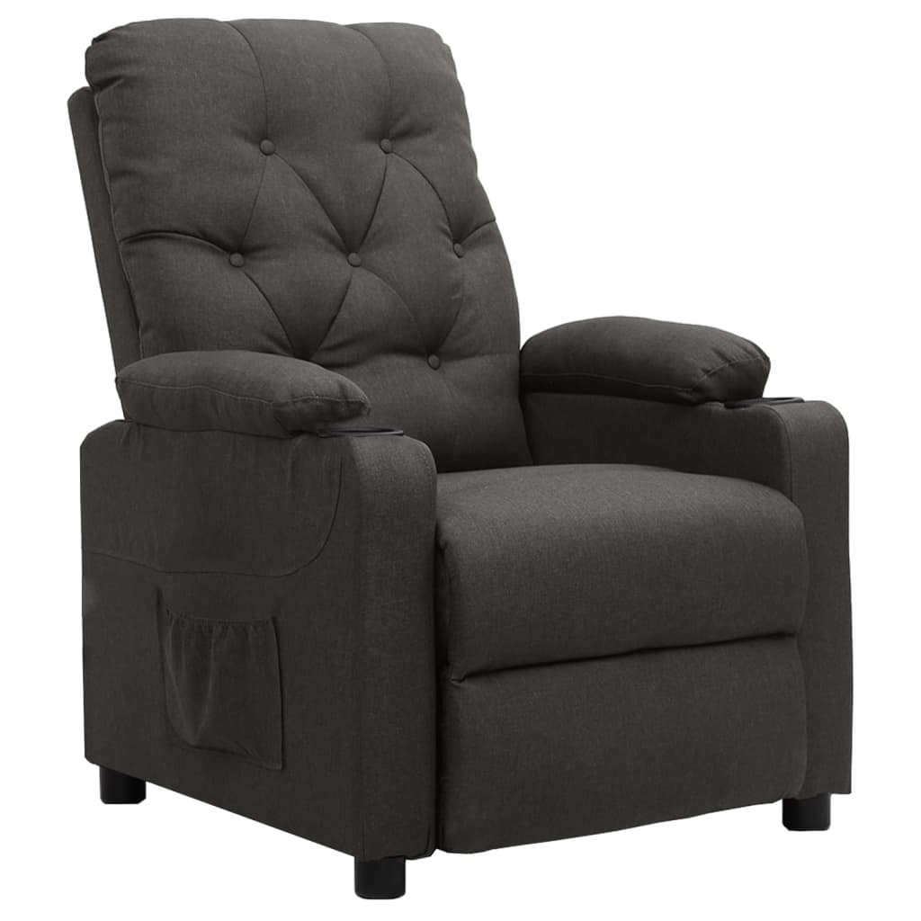 Fauteuil inclinable Gris foncé Tissu - Xios Store SNC