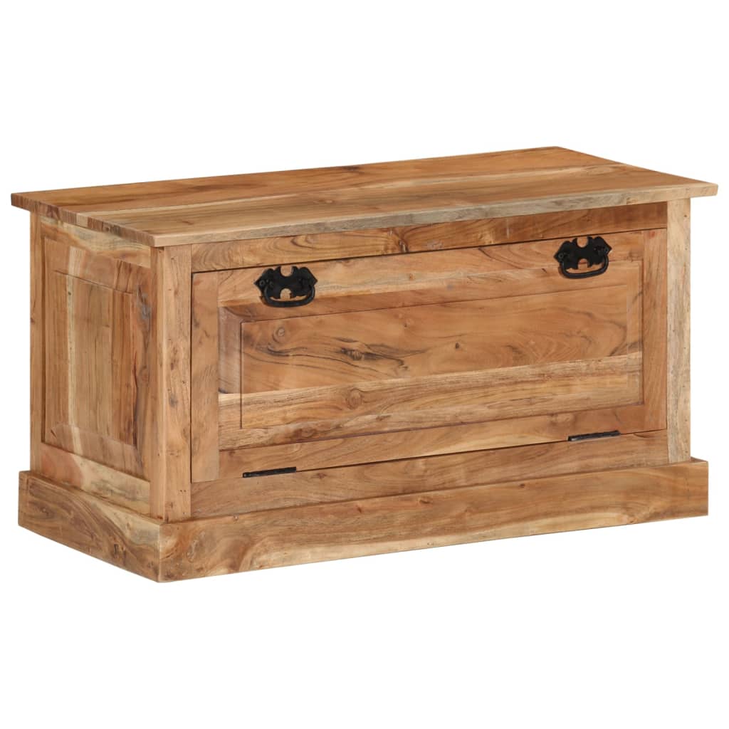 Banc de rangement de chaussures 85x40x45cm Bois d'acacia massif Bancs coffres vidaXL   