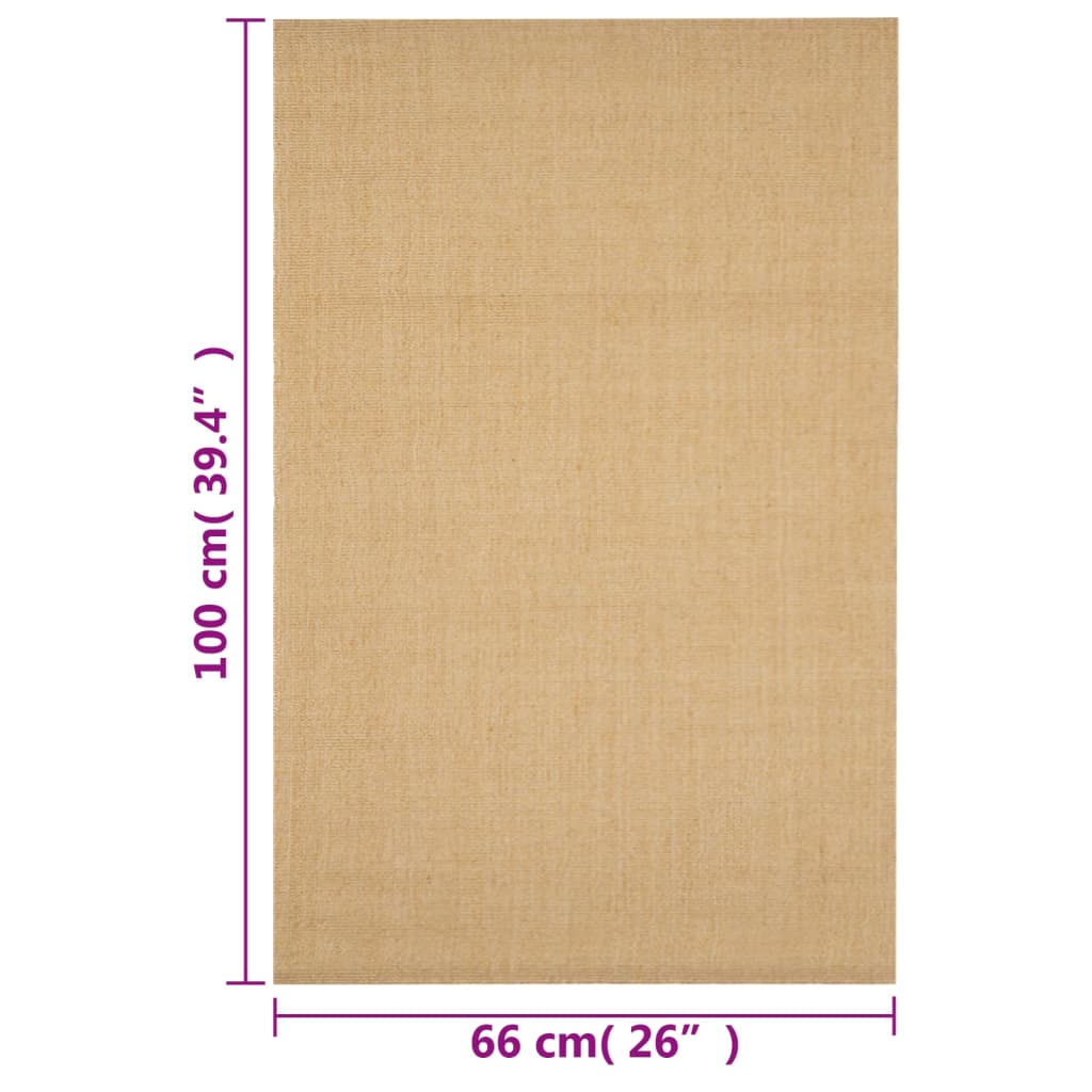 Tapis Sisal naturel 66x100 cm - Xios Store SNC