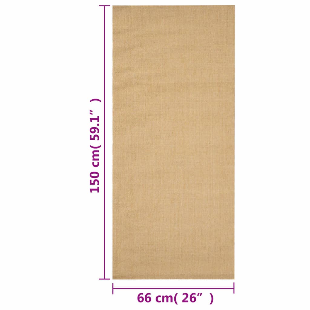 Tapis Sisal naturel 66x150 cm - Xios Store SNC