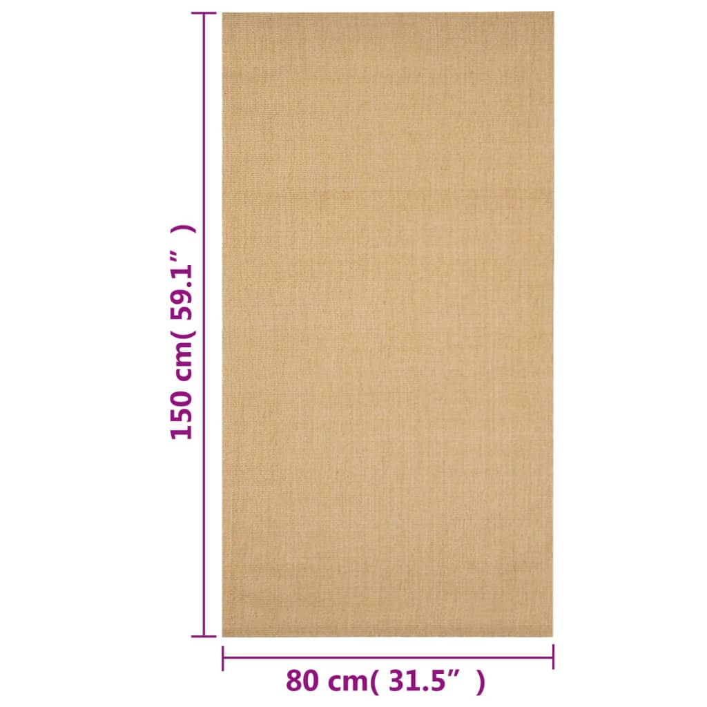 Tapis Sisal naturel 80x150 cm - Xios Store SNC