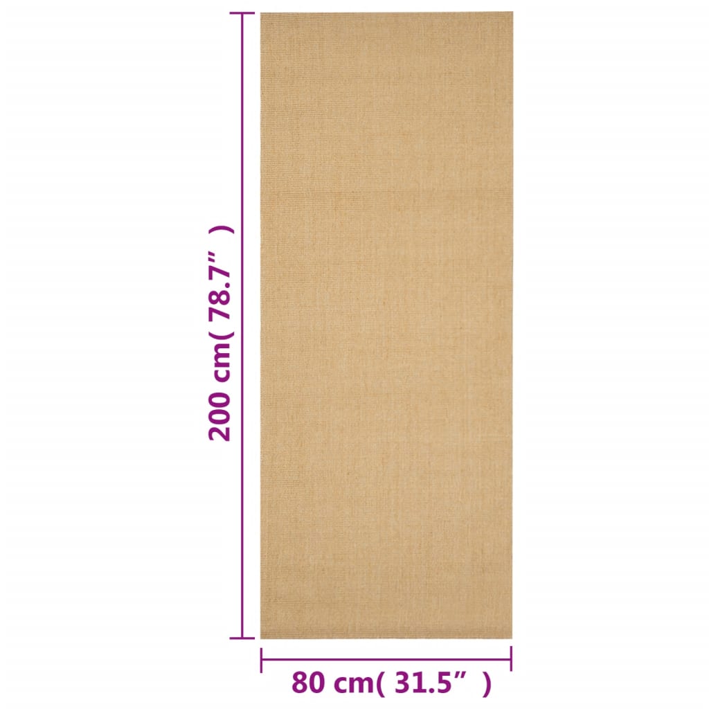 Tapis Sisal naturel 80x200 cm - Xios Store SNC