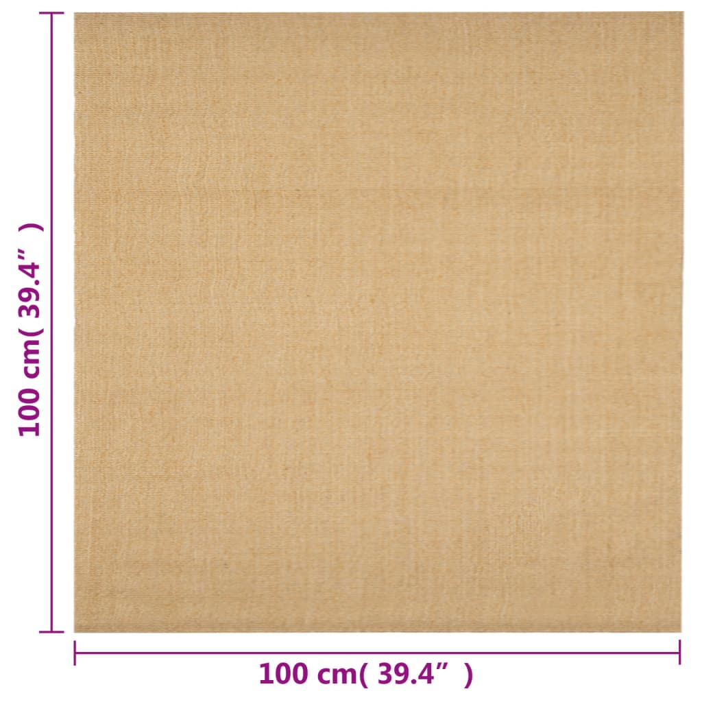 Tapis Sisal naturel 100x100 cm - Xios Store SNC