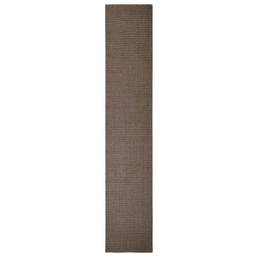 Tapis Sisal naturel 66x350 cm Marron - Xios Store SNC