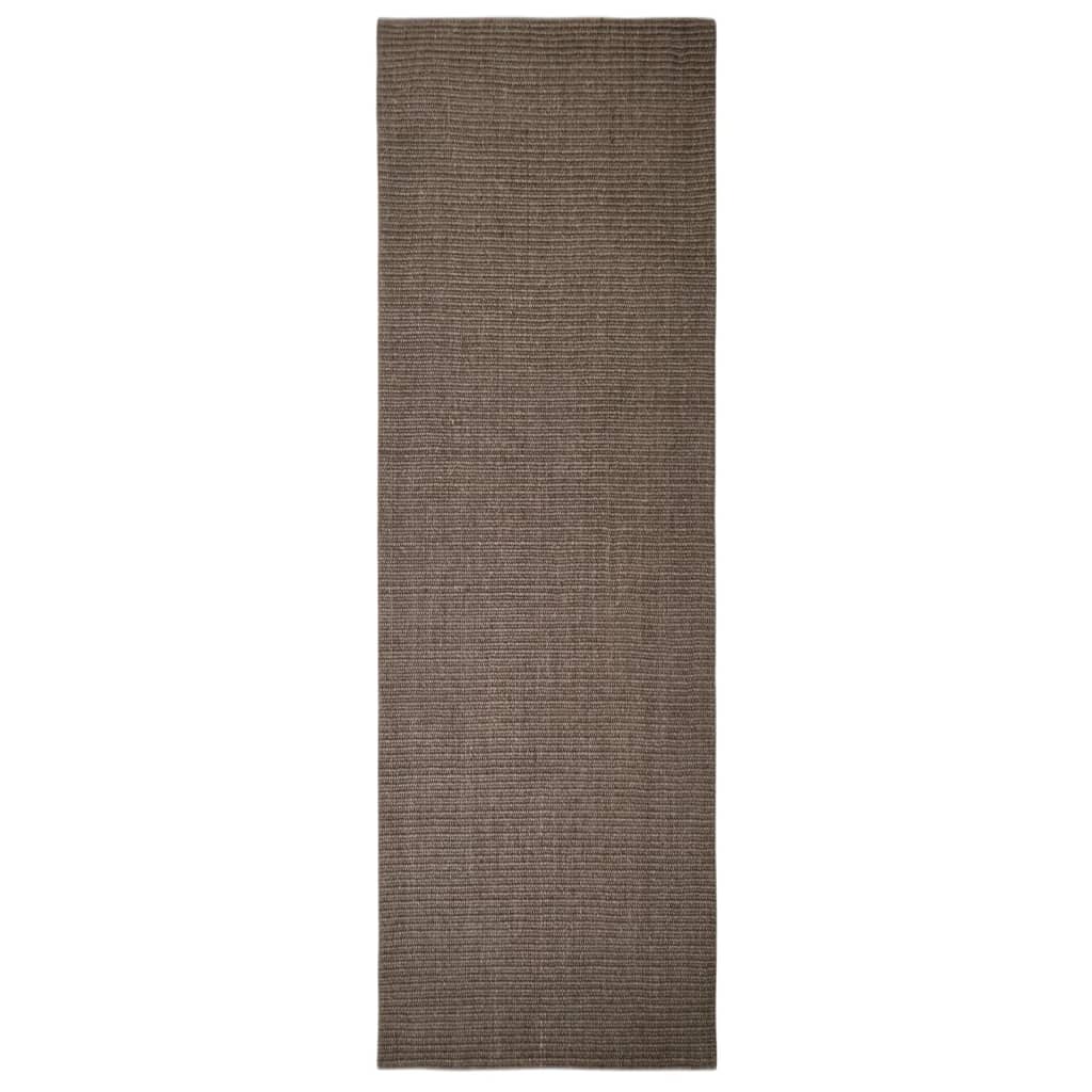 Tapis Sisal naturel 80x250 cm Marron - Xios Store SNC