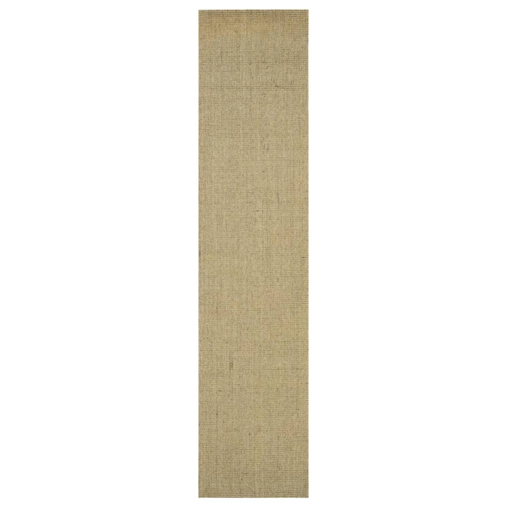 Tapis Sisal naturel 66x300 cm Vert - Xios Store SNC