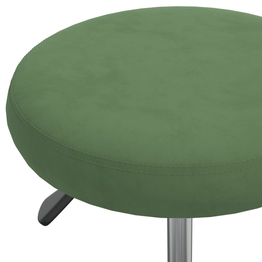 Chaise de salle à manger Vert foncé Velours Chaises de cuisine vidaXL   