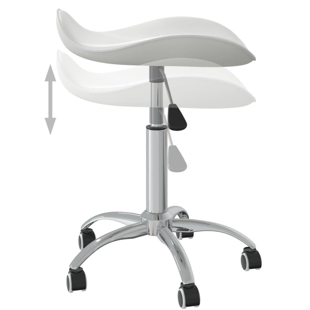 Chaise de bureau Blanc Similicuir Chaises de bureau vidaXL   