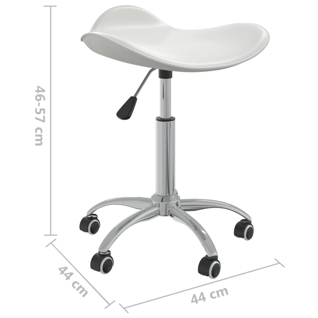 Chaise de bureau Blanc Similicuir Chaises de bureau vidaXL   