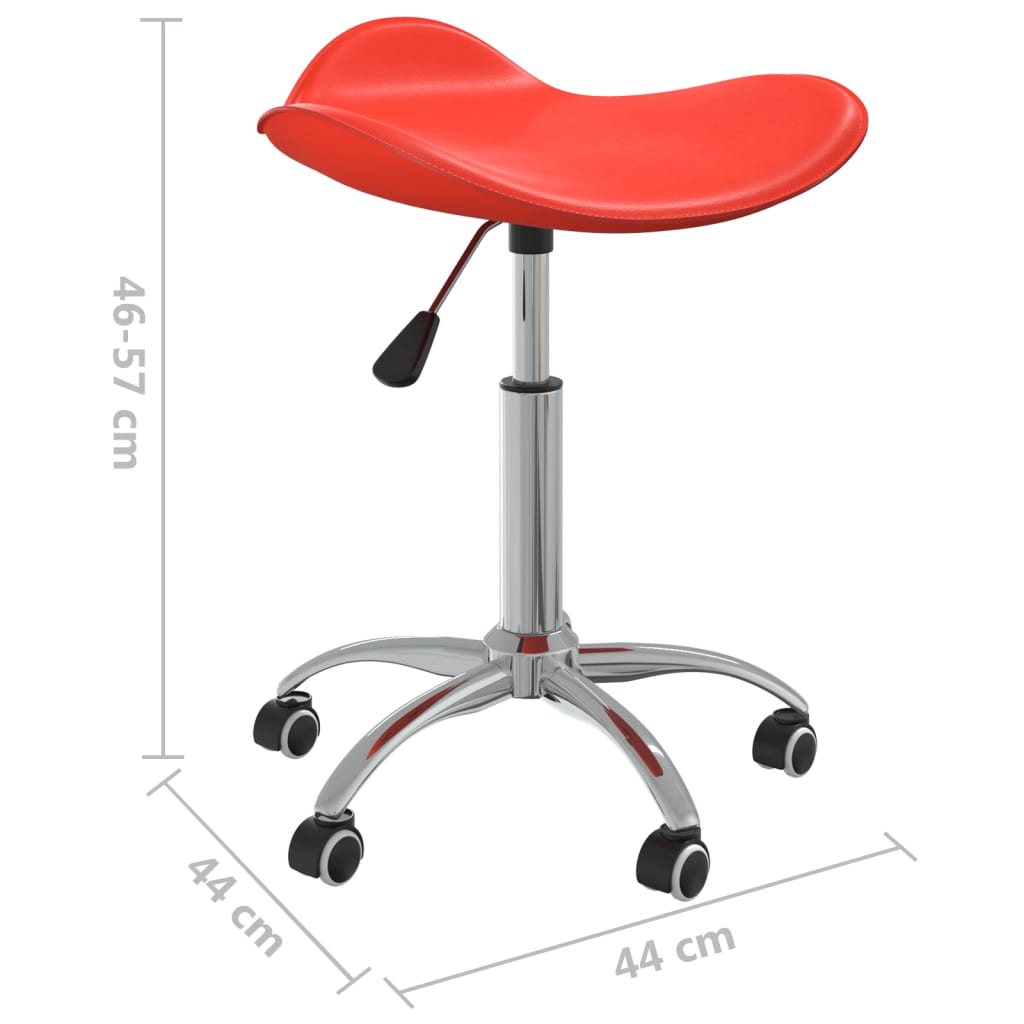 Chaise de bureau Rouge Similicuir Chaises de bureau vidaXL   