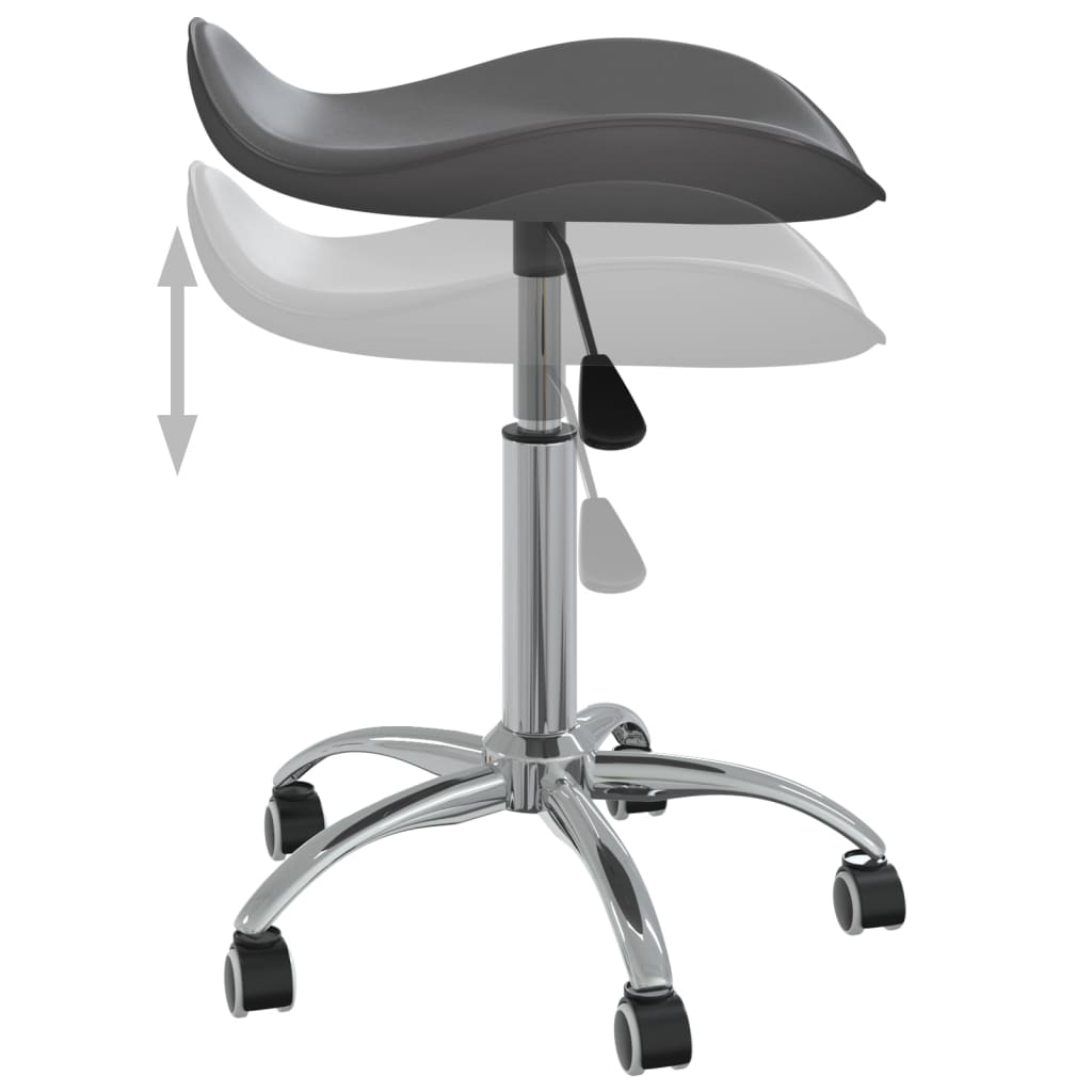 Chaise de bureau Gris Similicuir Chaises de bureau vidaXL   