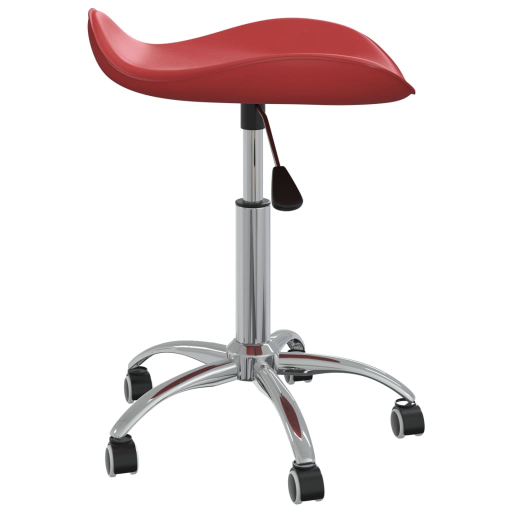 Chaise de bureau Rouge bordeaux Similicuir Chaises de bureau vidaXL   