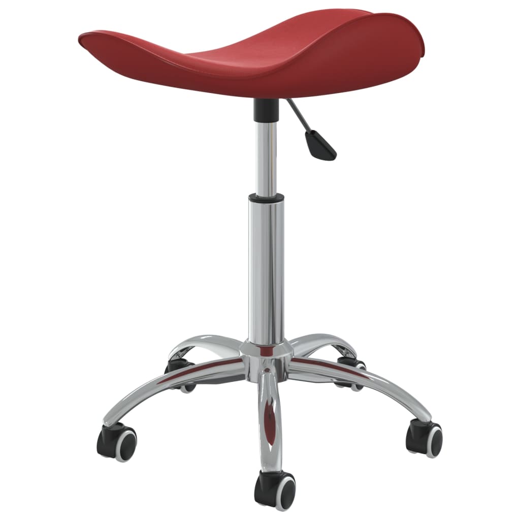 Chaise de bureau Rouge bordeaux Similicuir Chaises de bureau vidaXL   