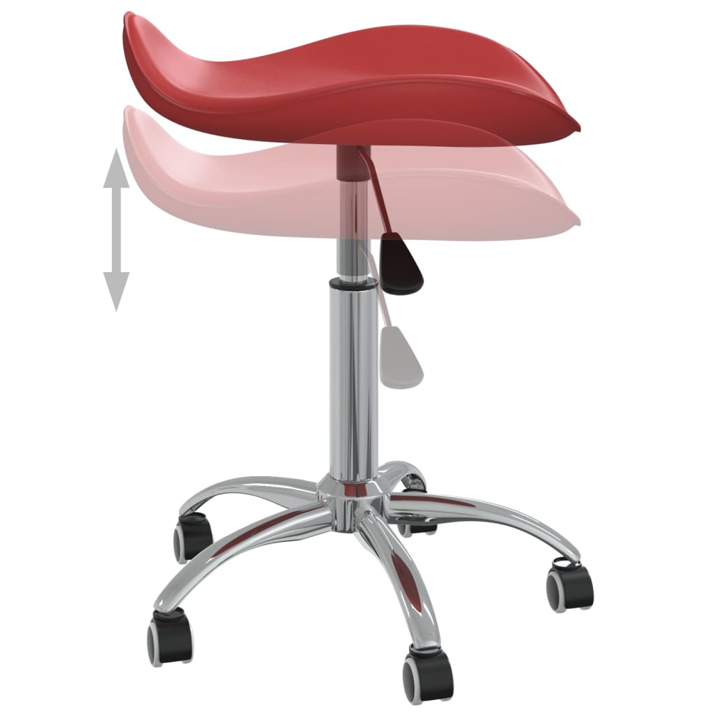 Chaise de bureau Rouge bordeaux Similicuir Chaises de bureau vidaXL   