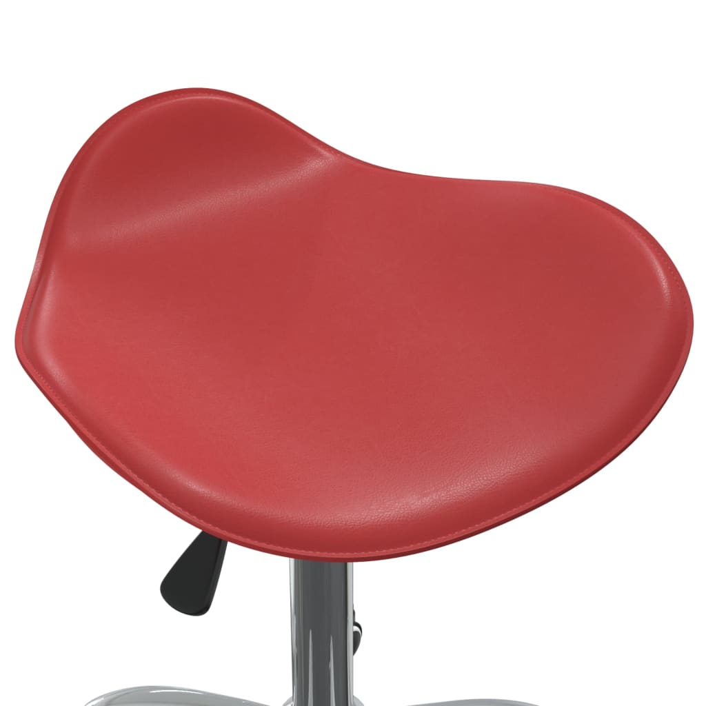 Chaise de bureau Rouge bordeaux Similicuir Chaises de bureau vidaXL   