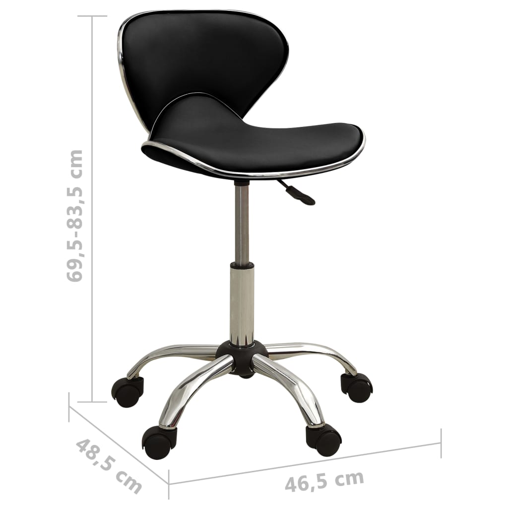 Chaise de bureau Noir Similicuir Chaises de bureau vidaXL   