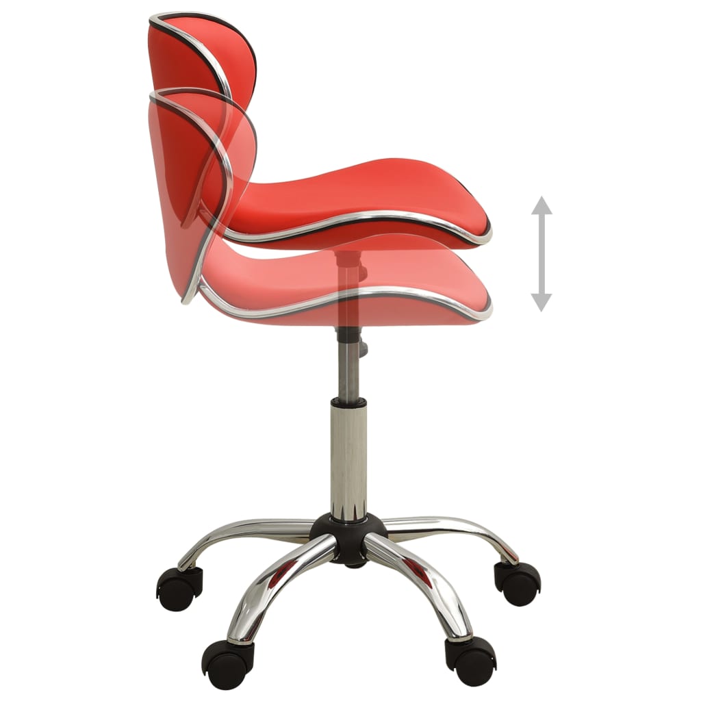 Chaise de bureau Rouge Similicuir Chaises de bureau vidaXL   