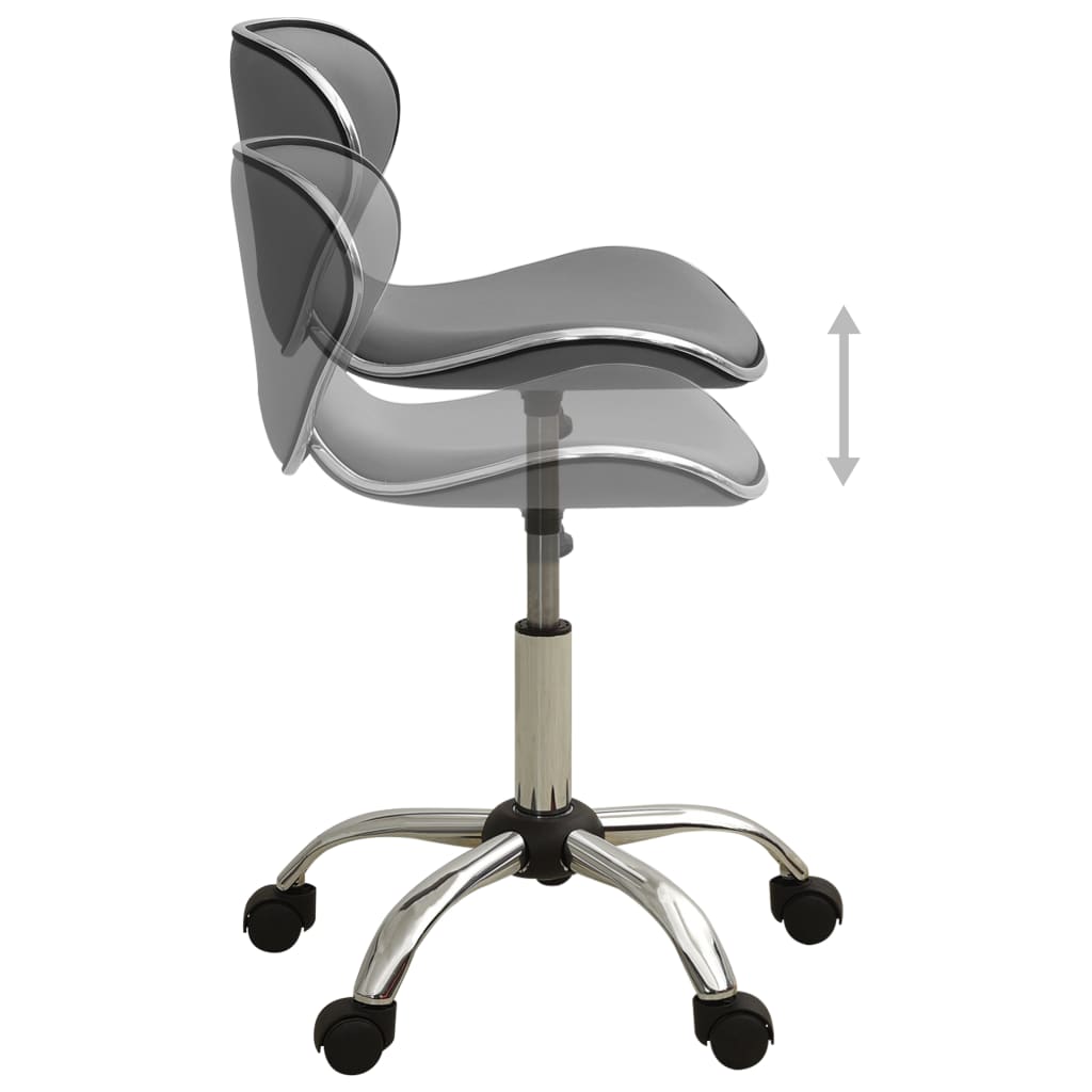 Chaise de bureau Gris Similicuir Chaises de bureau vidaXL   