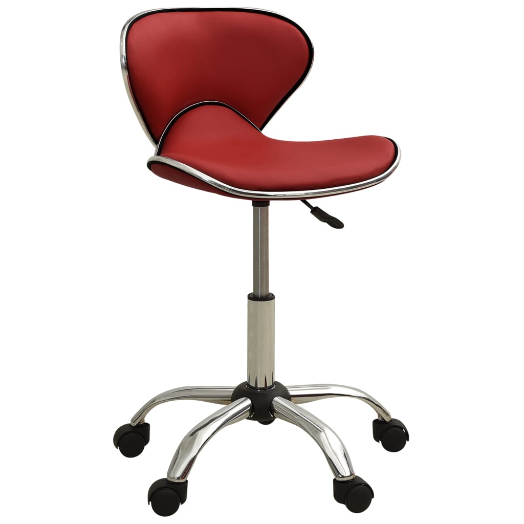 Chaise de bureau Rouge bordeaux Similicuir Chaises de bureau vidaXL   