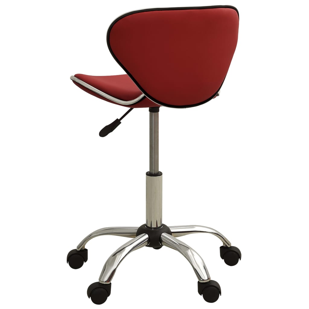 Chaise de bureau Rouge bordeaux Similicuir Chaises de bureau vidaXL   