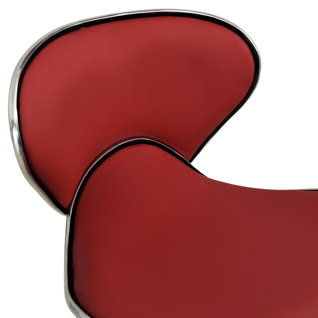 Chaise de bureau Rouge bordeaux Similicuir Chaises de bureau vidaXL   