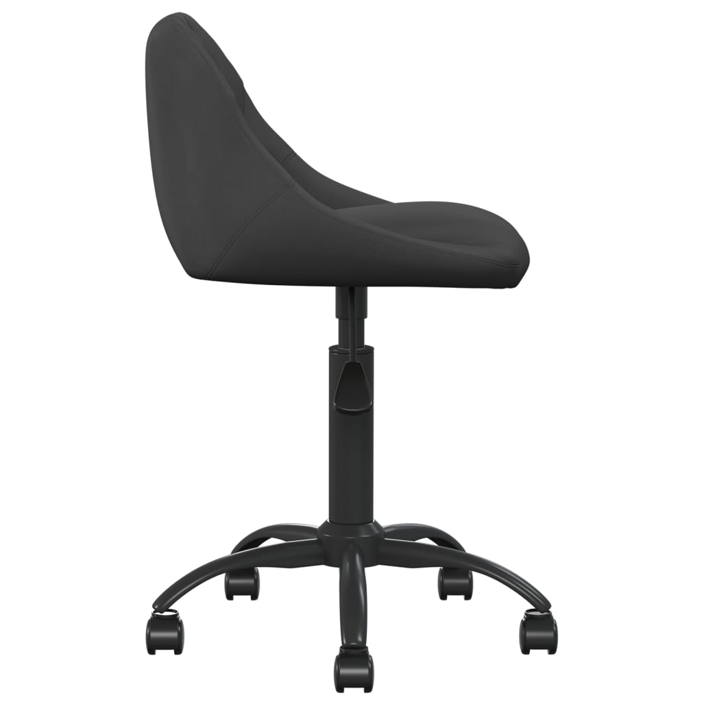 Chaise de bureau Noir Velours Chaises de bureau vidaXL